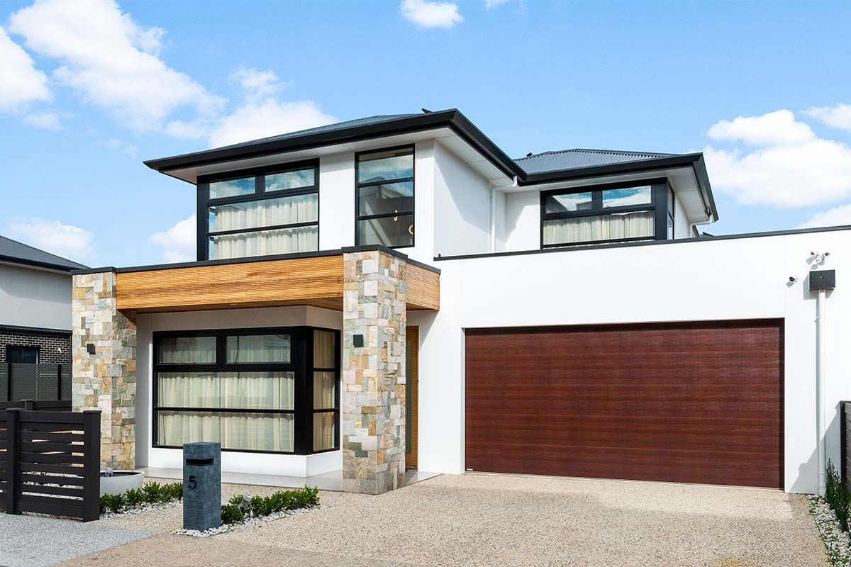 two storey modern custom home build in adelaide